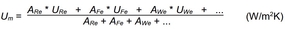 Formel mittlerer U-Wert